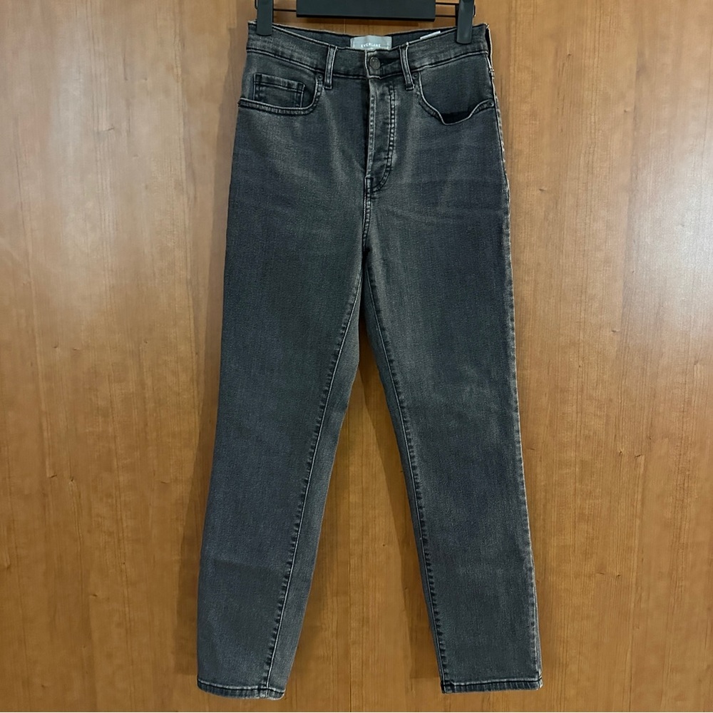 Everlane High Rise Slim Straight Jeans